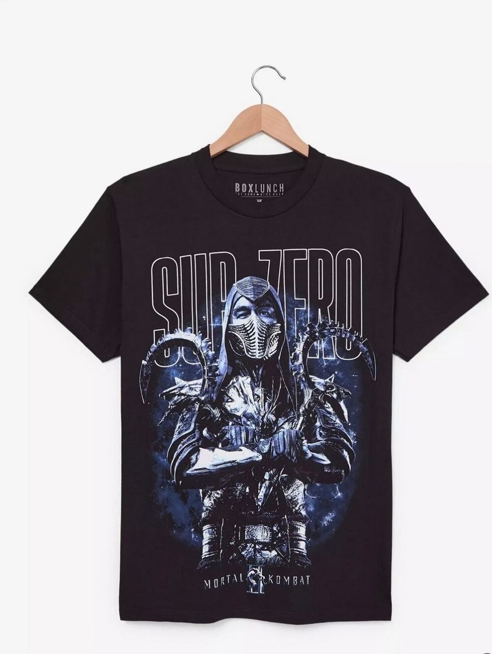 Box Lunch Mortal Kombat 2 Sub Zero Graphic T-Shirt Men’s S Heavyweight Cotton